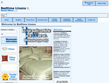 Tablet Screenshot of bedtimelinens.com